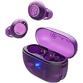 JLab Go Pop ANC True Wireless Earbuds & Charging Case, Transparent Purple, Active Noise Cancelling, 10mm Drivers, Dual Connect, Customize Your Sound with App, Be Aware Mode, MEMS Microphone