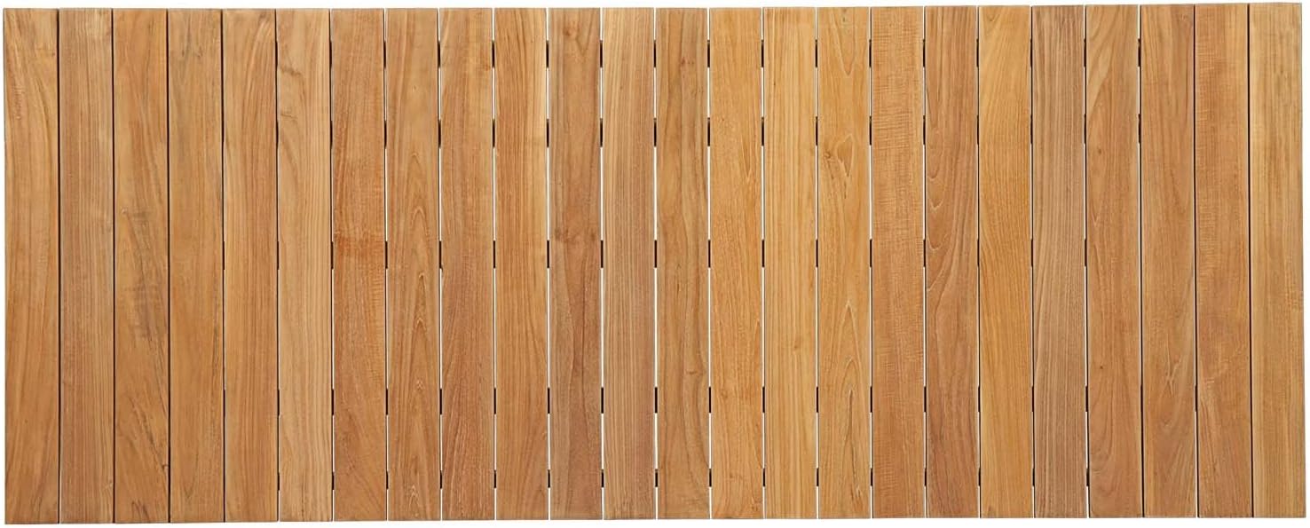 Modway Dorset Teak Wood Outdoor Patio 98.5" Dining Table in Natural : Garden & Outdoor