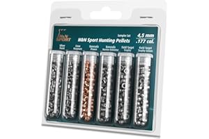 H&N Hunting Sampler Airgun Pellets 0.177 Cal, 6 Different Pellets, 215 Count