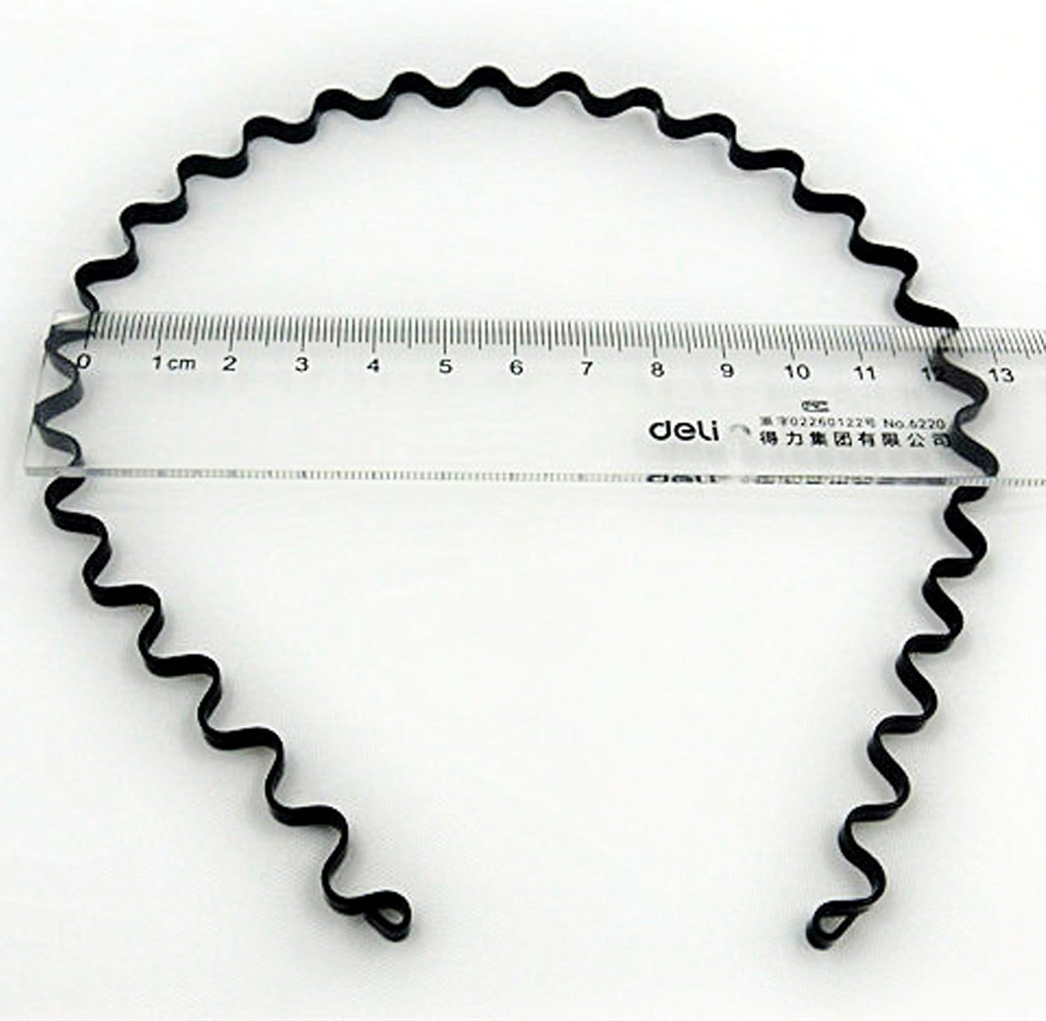 Careforyou 2pcs Beauty Unisex Black Spring Wave Metal Hoop Hard Hair Band Hairband Headband Head Piece Women Girl Men’s Head Band Accessory - Image 5
