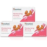 Himalaya Moisturizing Almond Cleansing Bar Soap, 4.41 oz, 3 Pack | Almond Soap Bars for Face &amp; Body to Moisturize Skin, Revitalize &amp; Rejuvenate, Body Bar, Bath Soaps, Dermatologically Tested