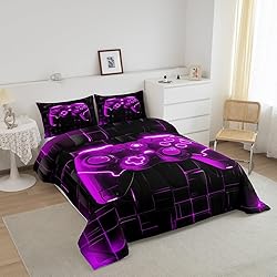 Manfei Teens Gaming Comforter Set Queen