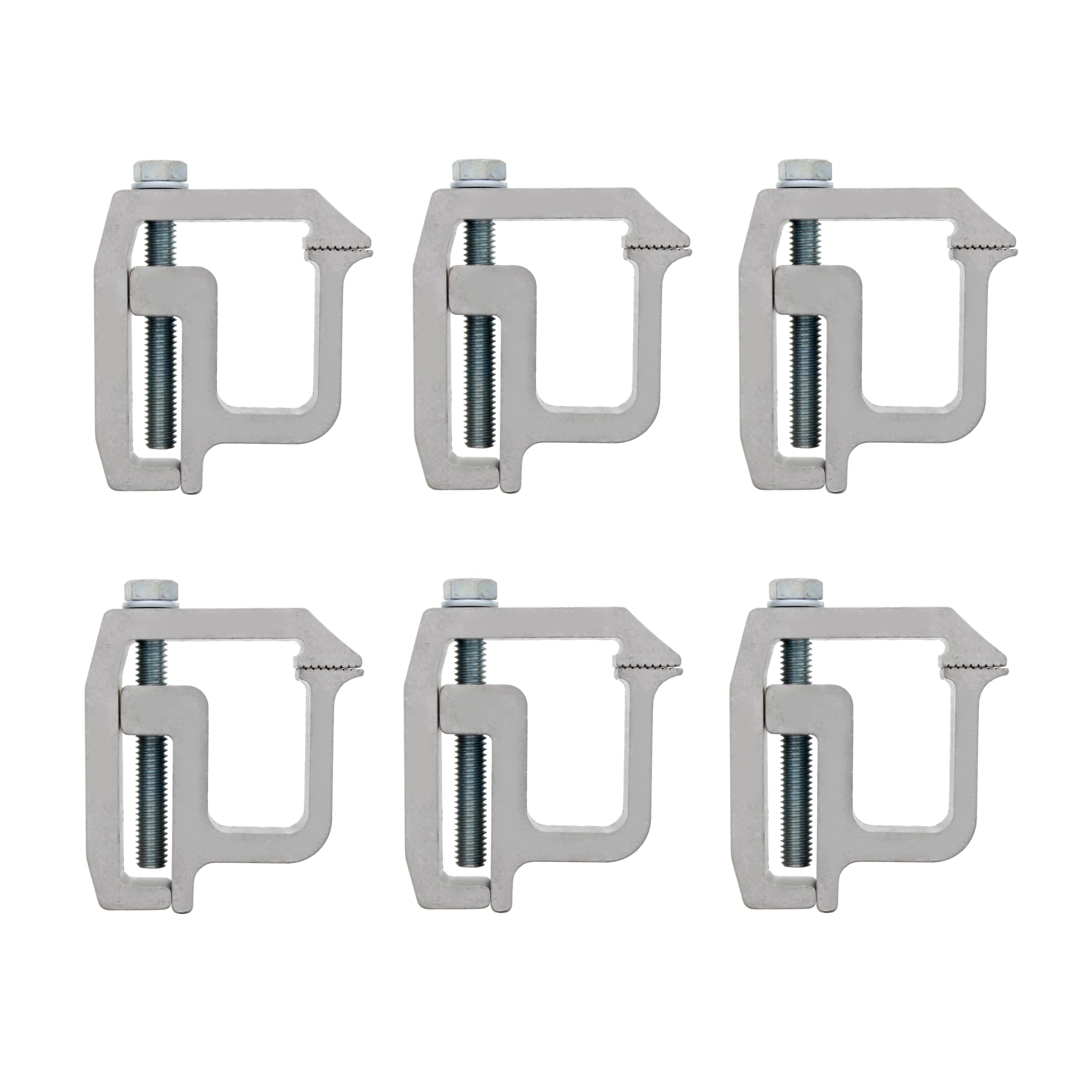 ABN Truck Topper Clamps - 6 Pack Truck Cap Mounting Clamps for Truck Bed Rack and Truck Canopy Brackets