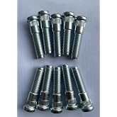 10PCS M14-1.50 Serrated Wheel Stud Bolts 610-615 - 0.62' Knurl, 2.35' Length Compatible with Select Dodge Durango, Ram 1500, Jeep Grand Cherokee Models