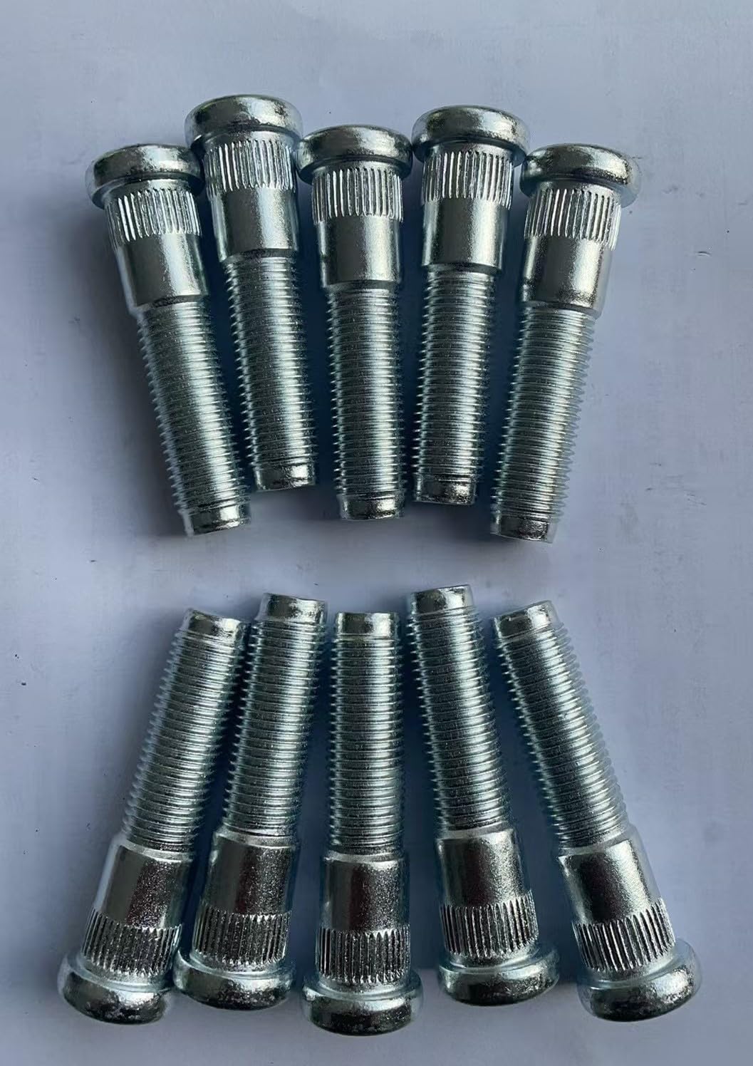 Photo 1 of 10PCS M14-1.50 Serrated Wheel Stud Bolts 610-615 - 0.620' Knurl, 2.350' Length Compatible with Select Dodge Durango, Ram 1500 4000/ Jeep Grand Cherokee Models