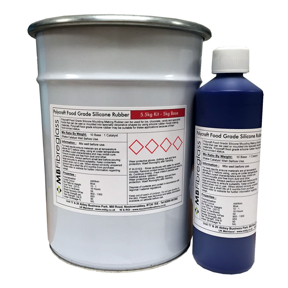 Polycraft M Food Grade RTV Silicone Moulding Kit 5.5Kg Kit Amazon.co