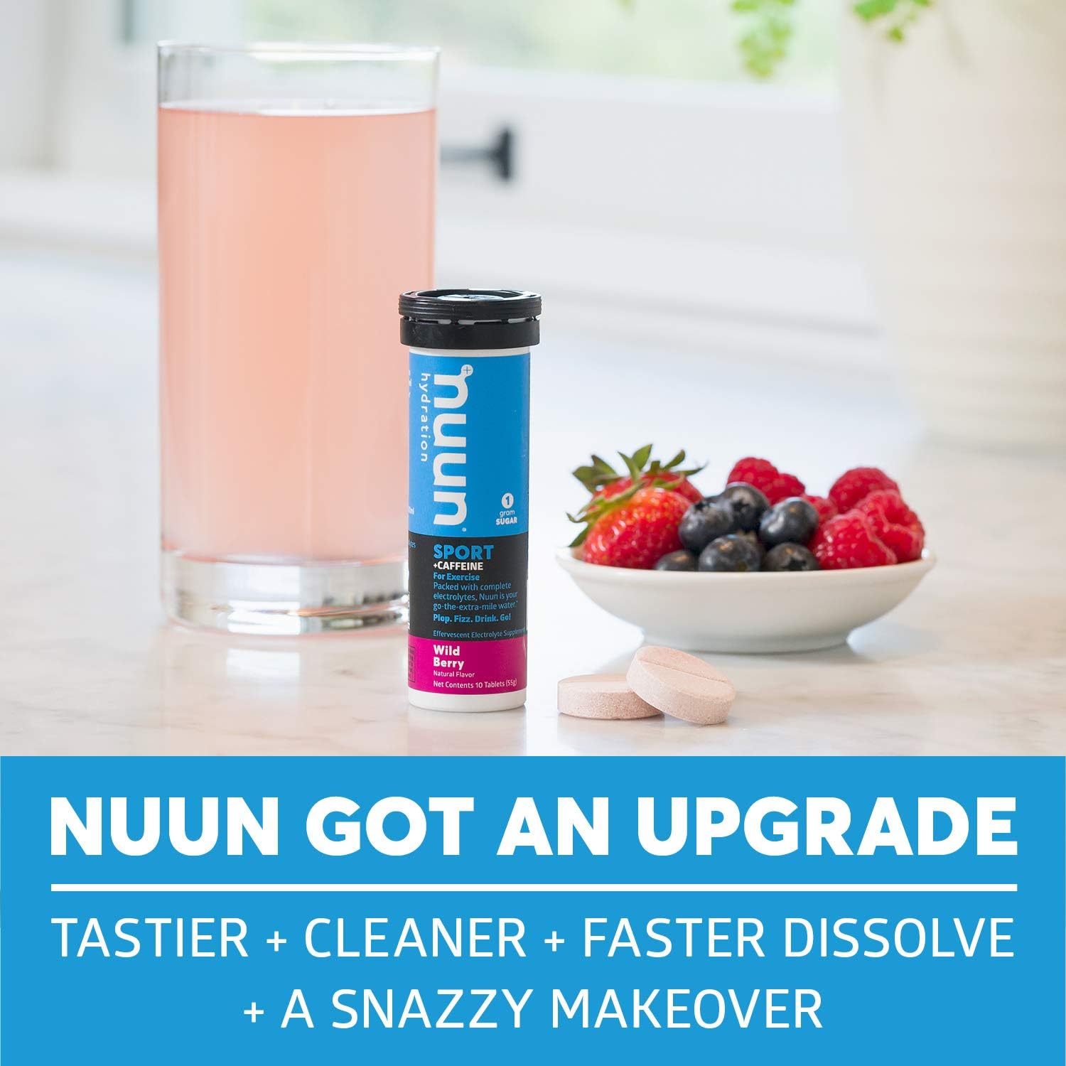 Nuun Sport + Caffeine: Electrolyte Drink Tablets, Mixed Flavor Box, 4 Tubes (40 Servings): Health & Personal Care