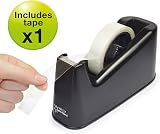 Rapesco 1695 Heavy Duty Tape Dispenser 500 with 1 Clear Tape Roll Black view 4