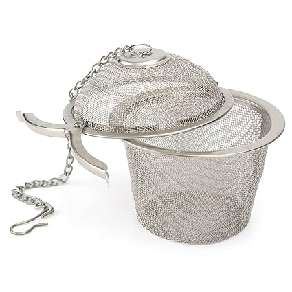 Okayji Stainless Steel Tea Filter Infuser, 6.5cm, Silver