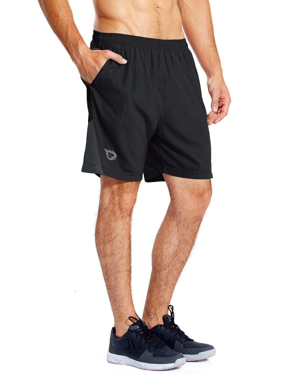 Baleaf Men’s 7″ Quick Dry Workout Running Shorts Mesh