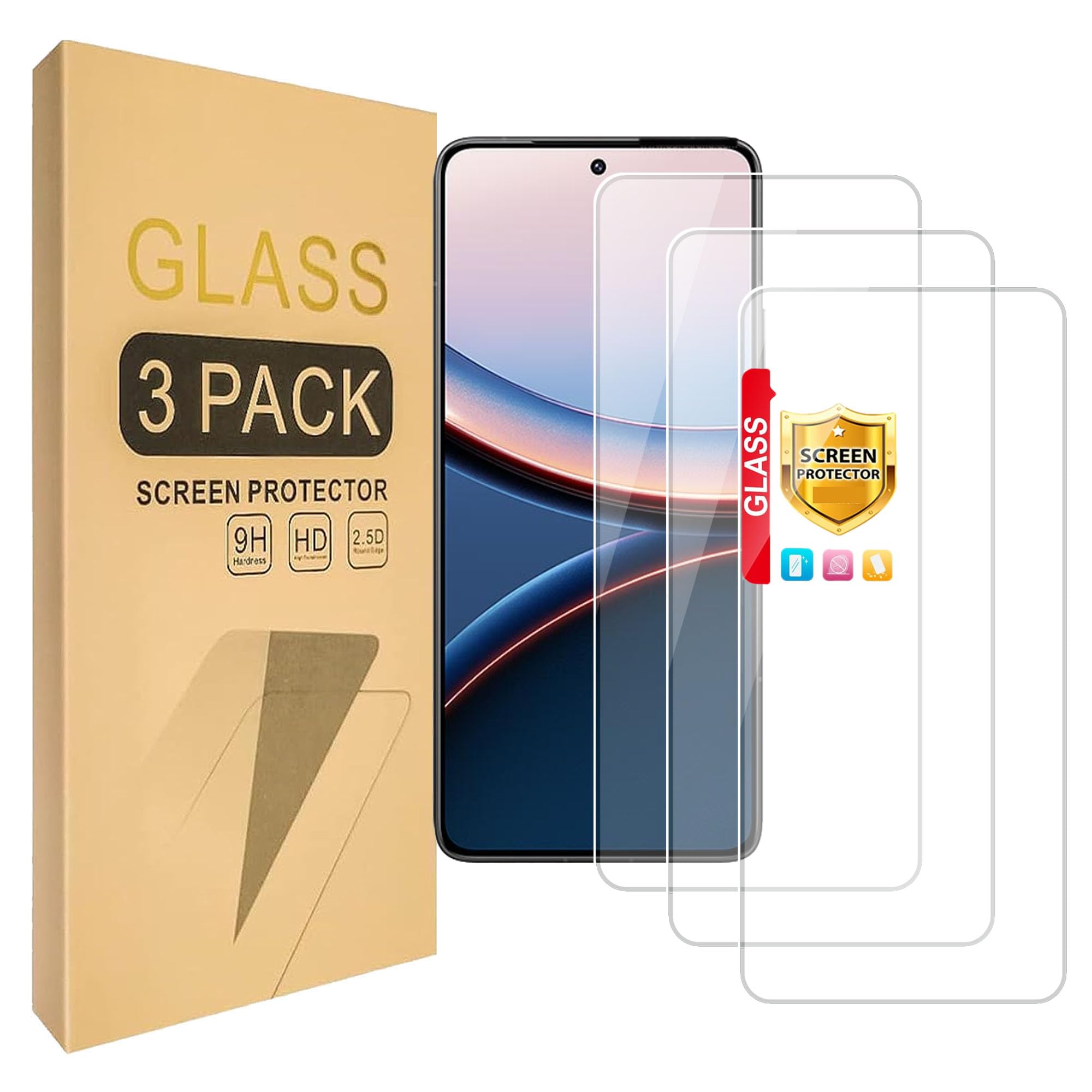 Lucyliy (3 Pack) Compatible with Vivo Y19s Pro