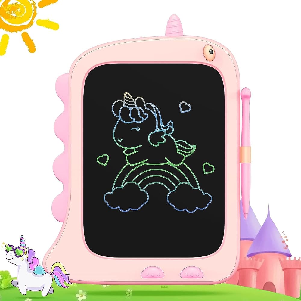 ORSEN 8.5 inch LCD Writing Tablet Unicorn Pink Kids Doodle Board Toy