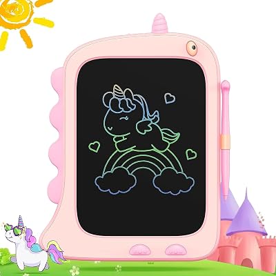 ORSEN 8.5 inch LCD Writing Tablet Unicorn Pink Kids Doodle Board Toy