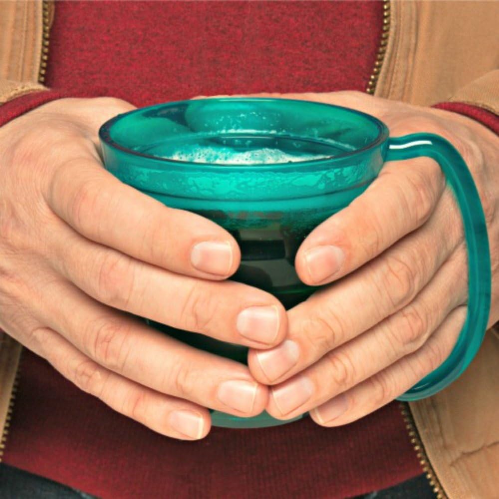 Maddak Translucent Blue Polycarbonate Ergo Plate and Mug Set, 9-3/4-Inch (745330010): Health & Personal Care