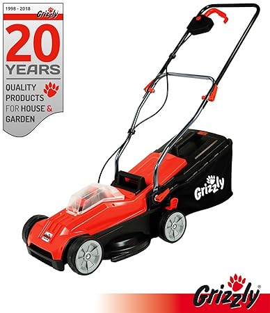 Grizzly Akku Rasenmäher ARM 2433-20 24 V, 3,0 Ah Lithium Ionen Akku, 33 cm Schnittbreite, 5-fache Höhenverstellung, 35 Liter 