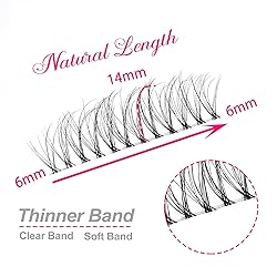 KSYOO Cat Eye Lashes Wispy Natural Look, D Curl