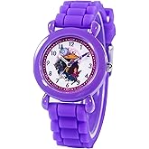 Disney Raya and The Last Dragon Watch for Kids 3–7 with Magical Character Dial – Great Gift for Young Fans – Easy-Read Face, Purple Bezel, and Purple Silicone Strap – Buy and GET 1 Free Mystery Watch