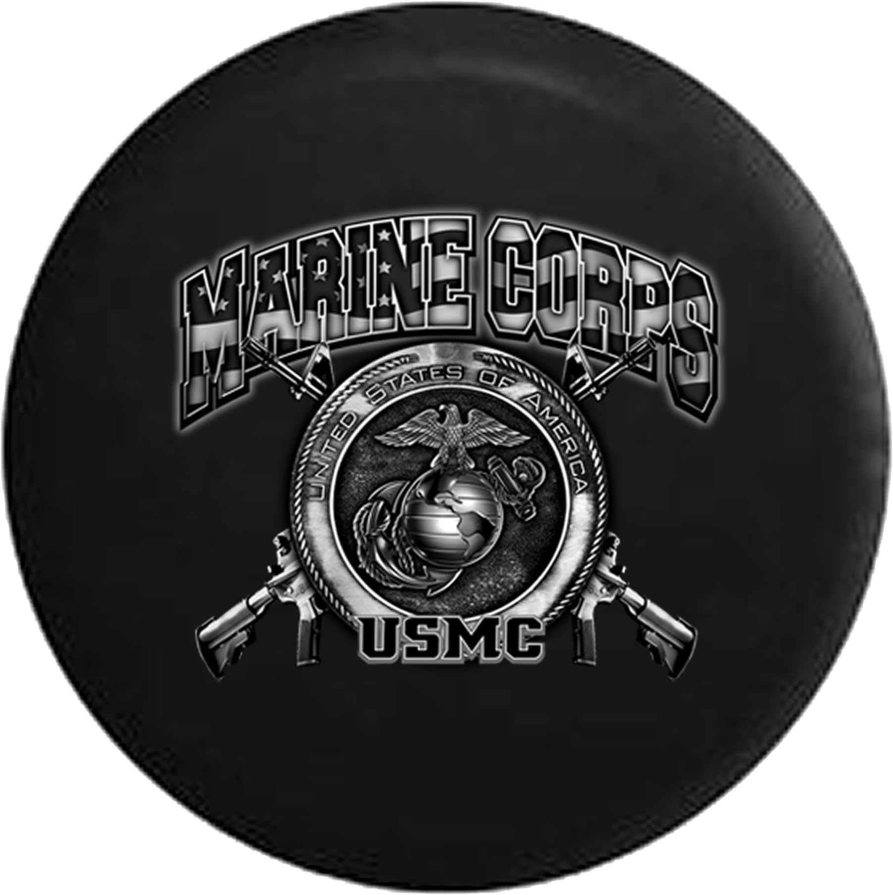 Spare Tire Cover Marine Corps USMC United States Seal with Eagle (Fits: SUVs Camper Accessories RV Accessories Size 35 Inch