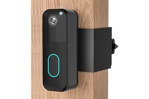 AHBTEYM Anti-Theft Doorbell Door Mount No Drill Compatible with Blink,No Cover Not Block Doorbell Motion Sensor Bracket Holder for Apartment Renters