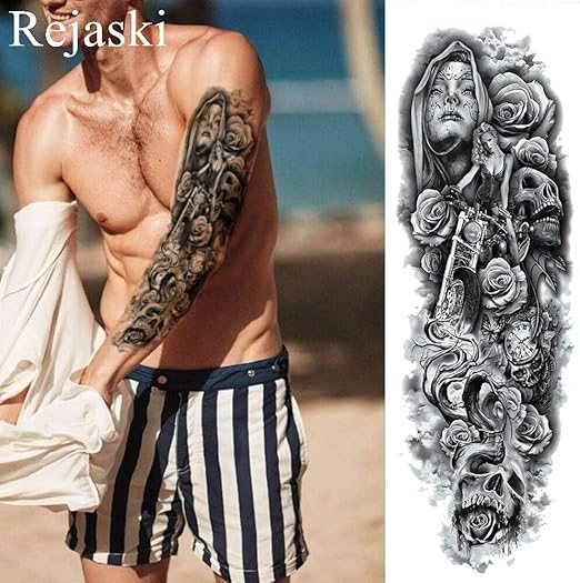 Zhuhuimin 3pcs Noir Fantôme Feuille De Fleur Autocollant De