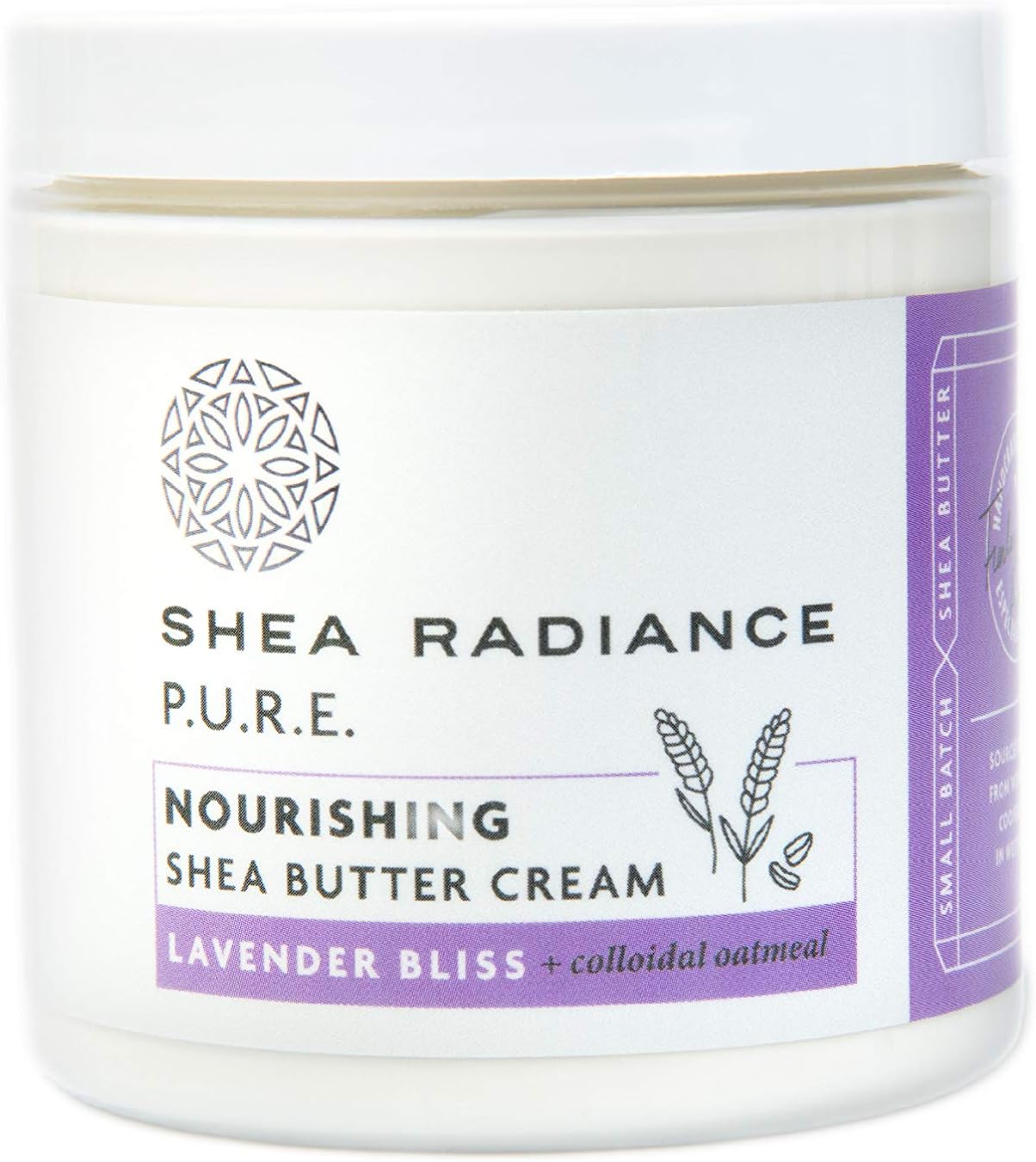 Shea Radiance Nourishing Body Cream with Colloidal Oatmeal | Hydrating Moisturizer for Sensitive Skin | Gentle Hydration with Long Lasting Moisture | Lavender Bliss 8 oz