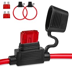 Inline Fuse Holder 12v 2 Pieces, Standard 18 Gauge