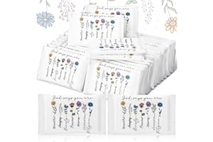 Sinmoe 60 Pack Christian Pocket Tissues Bible Verse Mini Travel Tissues Size for Christmas Various Religious Charity Event Church Supplies(Cute Style)