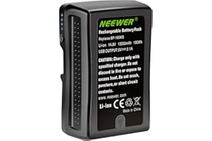 Neewer V Mount/V Lock Battery - 190Wh 14.8V 13200mAh Rechargeable Li-ion Battery for Broadcast Video Camcorder, Compatible with Sony HDCAM, XDCAM, Digital Cinema Cameras and Other Camcorders