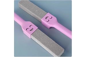 1Pcs Pumice Cleaning Stick with Handle, Cleaning Tool for Toilets, Bathrooms, Kitchens, Grills, and Tiles, Pink