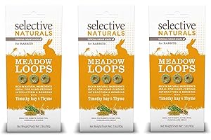 Supreme Petfoods 3 Pack of Selective Naturals Meadow Loops, 2.8 Ounces each, with Timothy Hay and Thyme