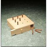 Occupational Therapy Pegboard Test Kit, 9-Hole Wooden