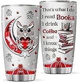 CUBICER Owl Coffee Tumbler Jewelry Style Travel Mug With Lid Birthday Gifts For Women Friends Girls Animal Lovers Insulated Cup Stainless Steel Tumblers Hot And Cold Inspirational Quotes