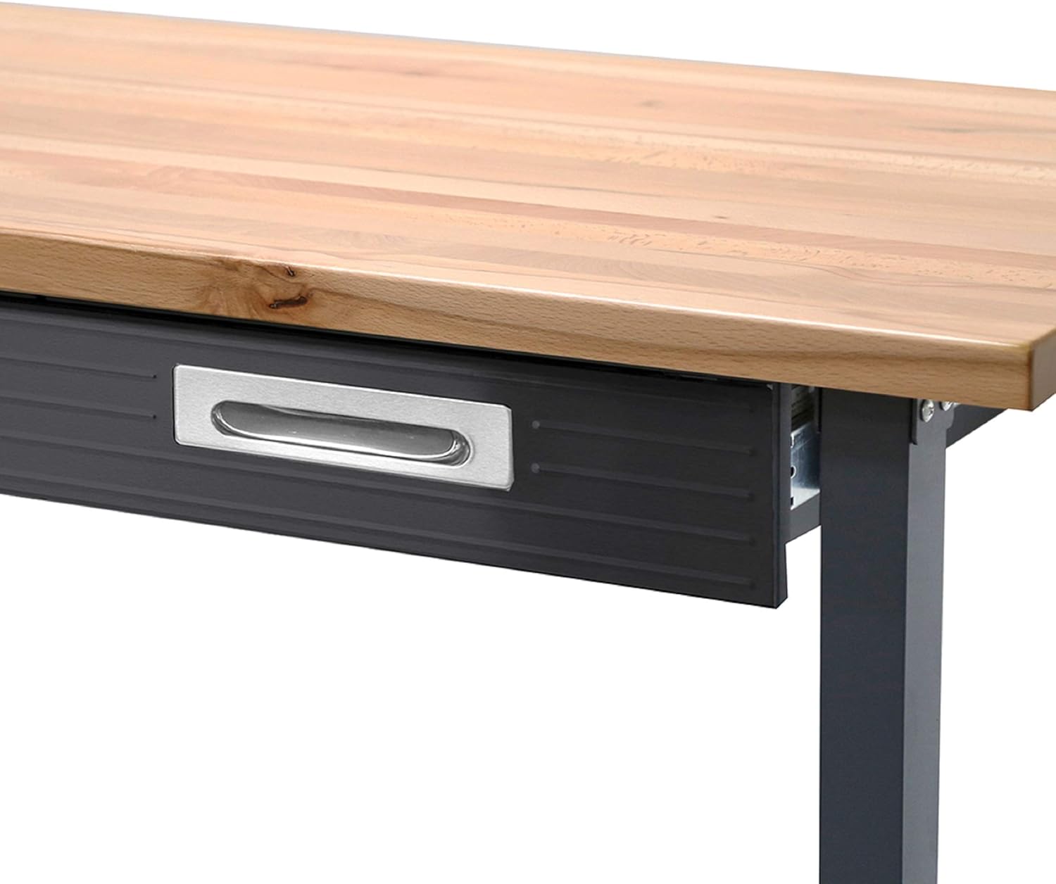 Seville Classics UltraGraphite Wood Top Workbench on Wheels with Sliding Organizer Drawer Table, 48", Satin Graphite: Kitchen & Dining