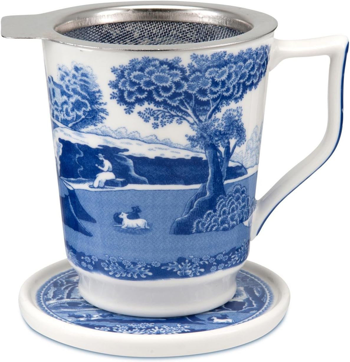 PortmeirionHome & Gifts Tisaniere, Blue & White
