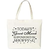 seclate Canvas Tote Bag, Ideal Gifts Tote Bags for Women Girlfriends Wife - N01-N19