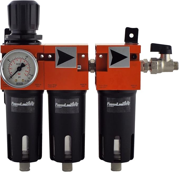 Devilbiss Finishline 3 Stage Regulator Coalescer & Carbon Filter Air