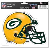 Green Bay Packers 5x6 inch Helmet Color Decal