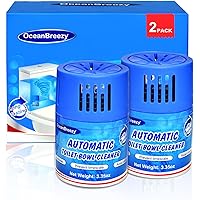 OceanBreezy Toilet Bowl Cleaners 2 Bottles | Automatic Long-Lasting Blue Toilet Cleaner Tablets, Septic Safe Toilet Bowl Tabl