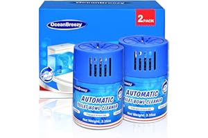 OceanBreezy Toilet Bowl Cleaners 2 Bottles | Automatic Long-Lasting Blue Toilet Cleaner Tablets, Septic Safe Toilet Bowl Tabl