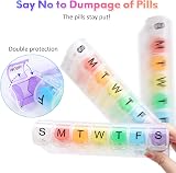 Alyvisun 7 Day Pill Box Organiser 28 Compartments Portable Travel view 3