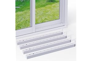WooFog Adjustable Window Security Bars for Vertical Sliding Windows,Window Locks Bars for Child Safety from Inside, Metal Window Stoppers Burglar Bars，16.3-29.3 inch Extendable-White(4 pcs)