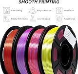 YOUSU Tricolor PLA Filament 1.75mm 1kg Triple Color Silk Coextruded 3D Printer view 3