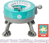 KNITTING CIRCLE Kids Knitting Station 22 Pin Machine Two Colour Yarn Kit view 3
