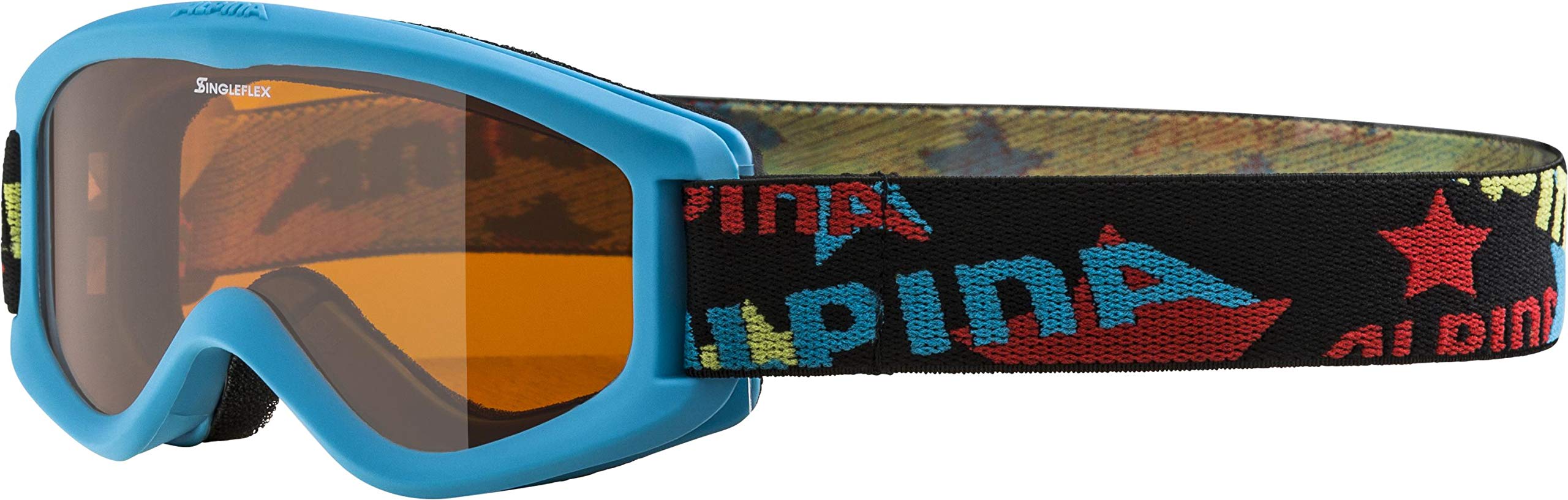 ALPINA Unisex - Children, CARVY 2.0 SH ski goggles, cyan, One Size