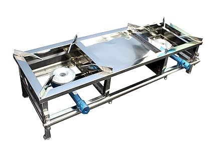 Buy Laxmi Canteen Double Burner Joint Less Stainless Steel Gas