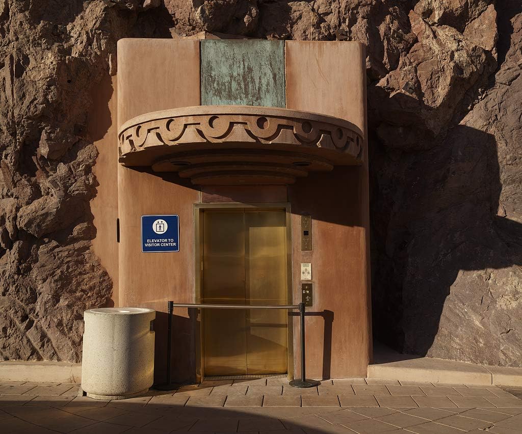 18 x 24 Ready to Hang Canvas Wrap of Outside Entrance to an Elevator Leading to The Visitor Center at Hoover Dam which straddles The Arizona and Nevada Borders on The Colorado Rive p84 2018 Highsmith