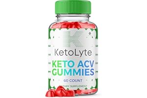 FUZE NATURALS Ketolyte Keto Gummies Ketolytke Keto ACV Gummies, Ketolyte Keto + ACV Gummies 1000mg Apple Cider Vinegar Vitamin B12 Supplement Women Men, Ketolite Keto Gummies Advanced Support Formula (60 Gummies)