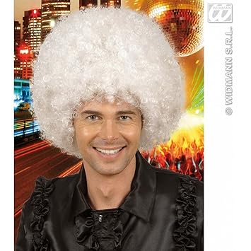 Oversized Jimmy White Wig For Hair Accessory Fancy Dress Amazon