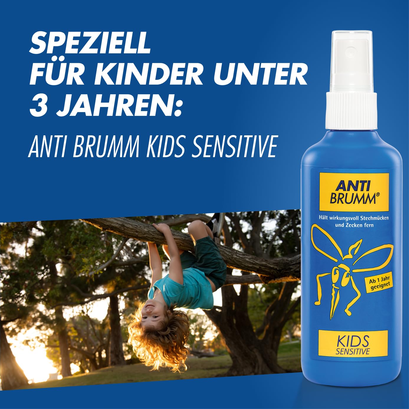 Anti Brumm Forte Reisebundle, Pumpspray 150 ml+Flugbeutel: Insekten-Repellent für effektiven Schutz gegen Mücken und Zecken, Mückenspray mit DEET 8