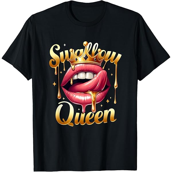 Amazon.com: Golden Necklace Swallow Queen Lips Naughty Queen
